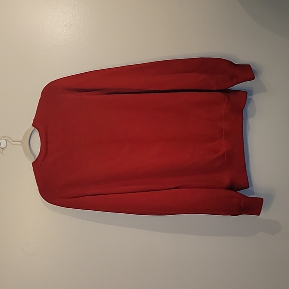 Land's End Direct Merchants Drifter Sweater mens Large red made in usa LOT F16 - Picture 4 of 7